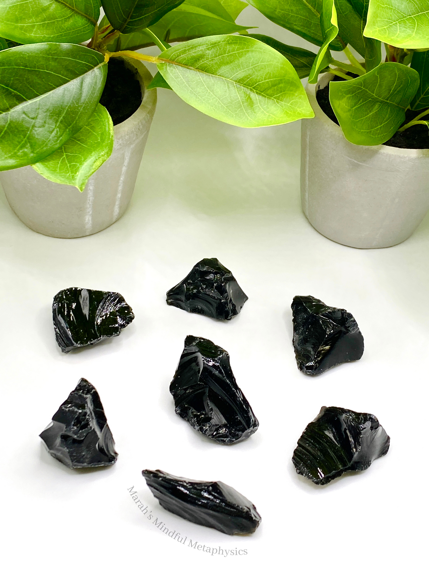 Raw Black Obsidian