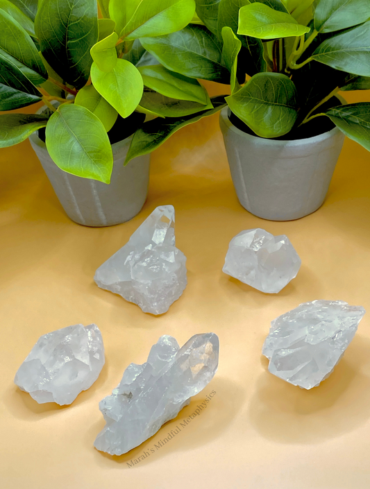 Raw Clear Quartz Crystal Cluster