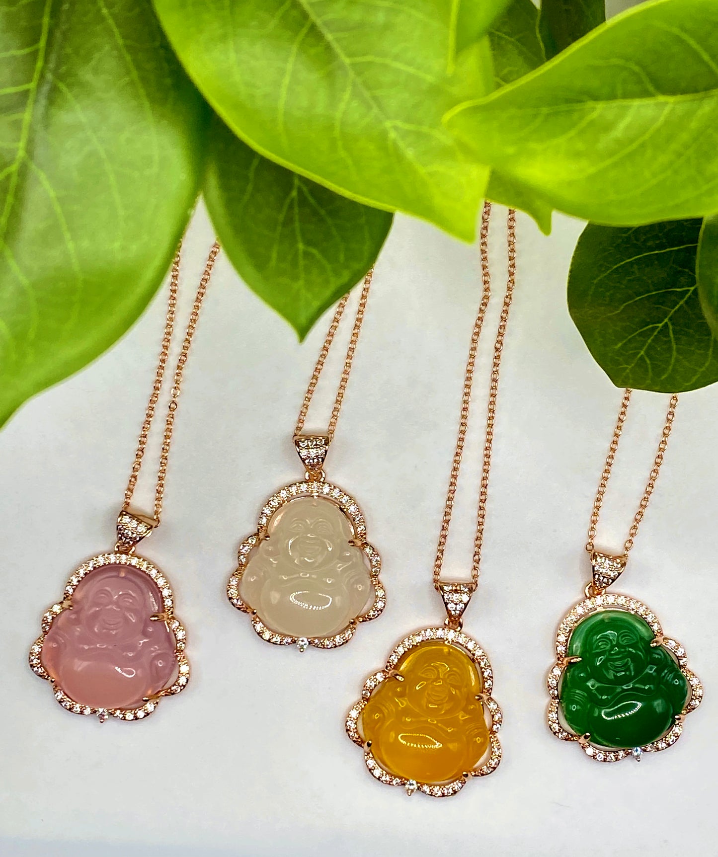 Jade Buddha Pendant Necklaces