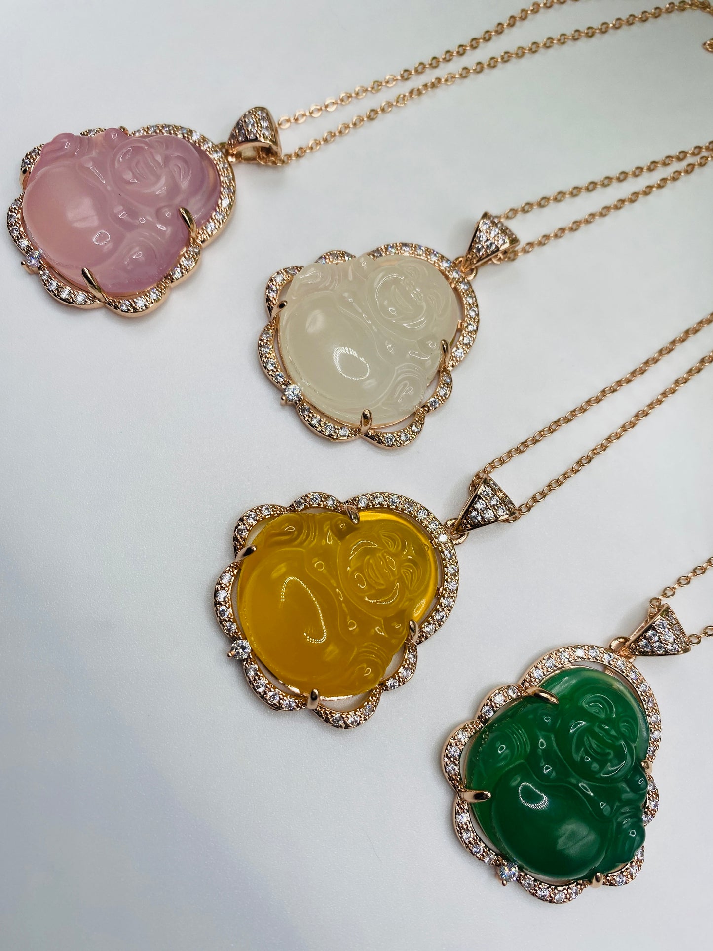 Jade Buddha Pendant Necklaces