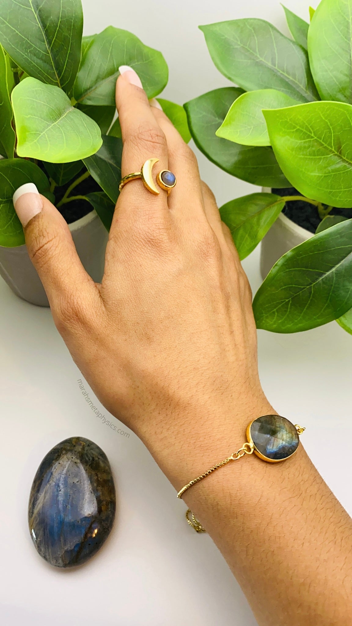 Adjustable Labradorite Bracelet