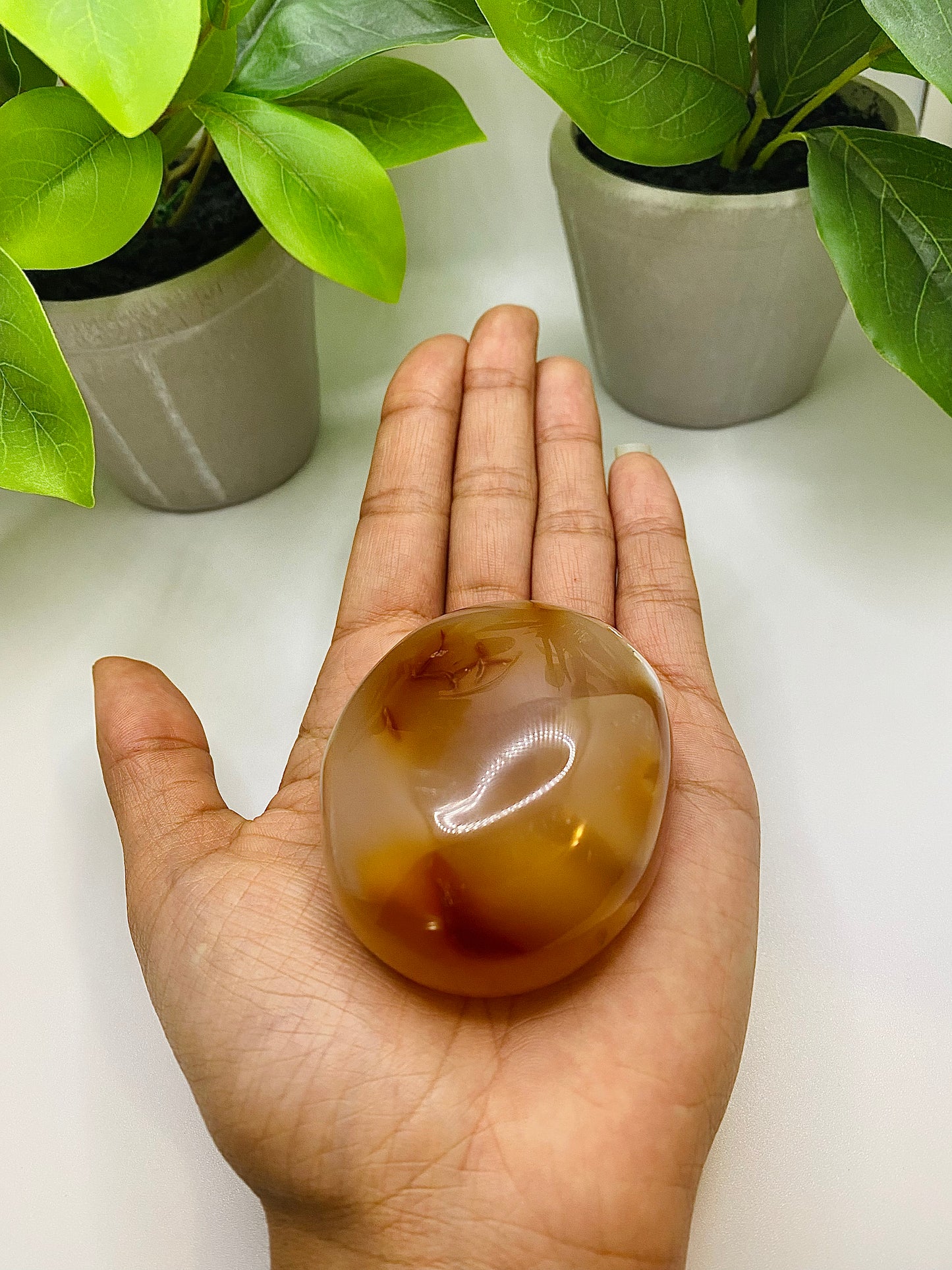 Carnelian Palm Stone