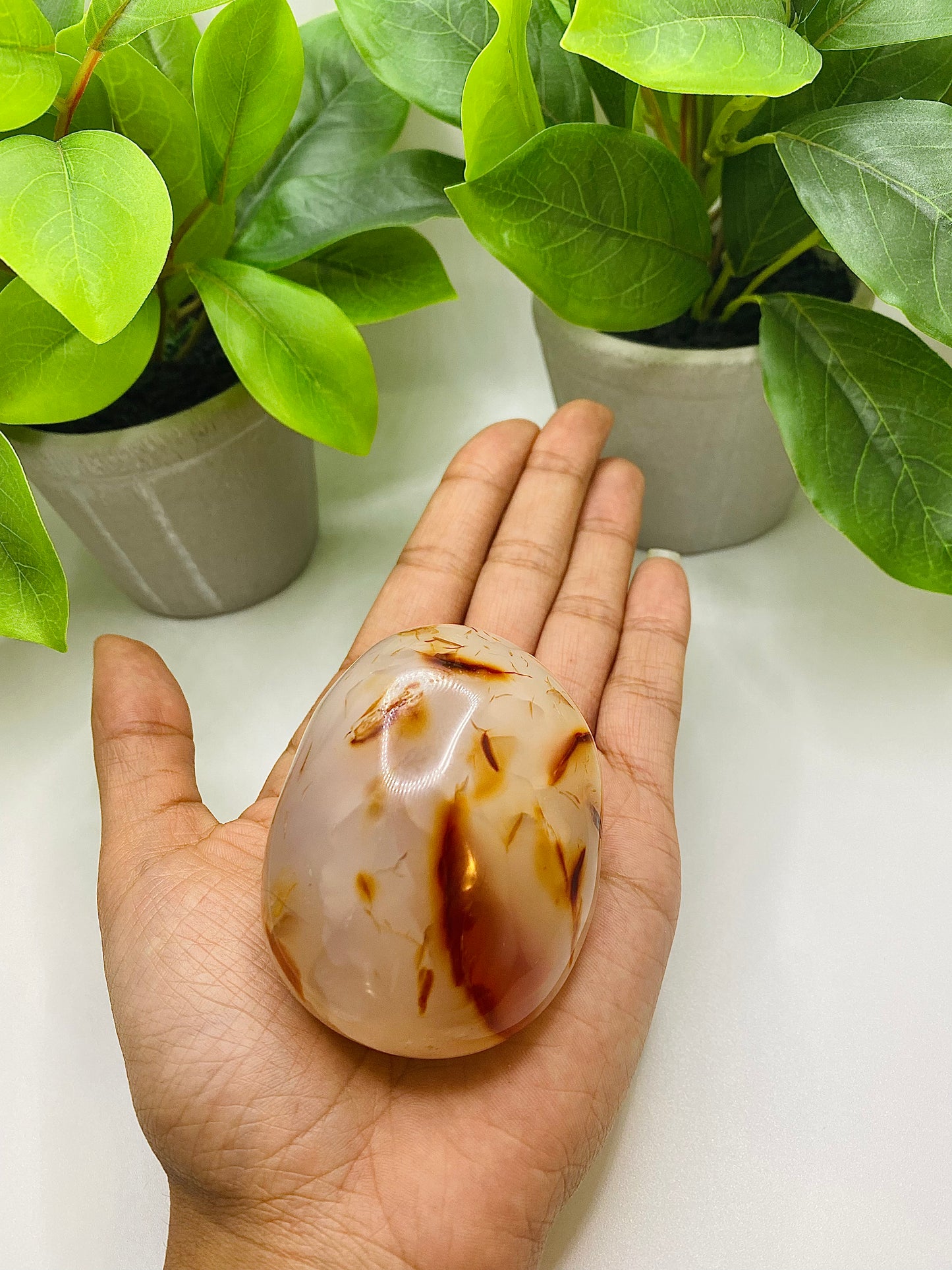 Carnelian Palm Stone