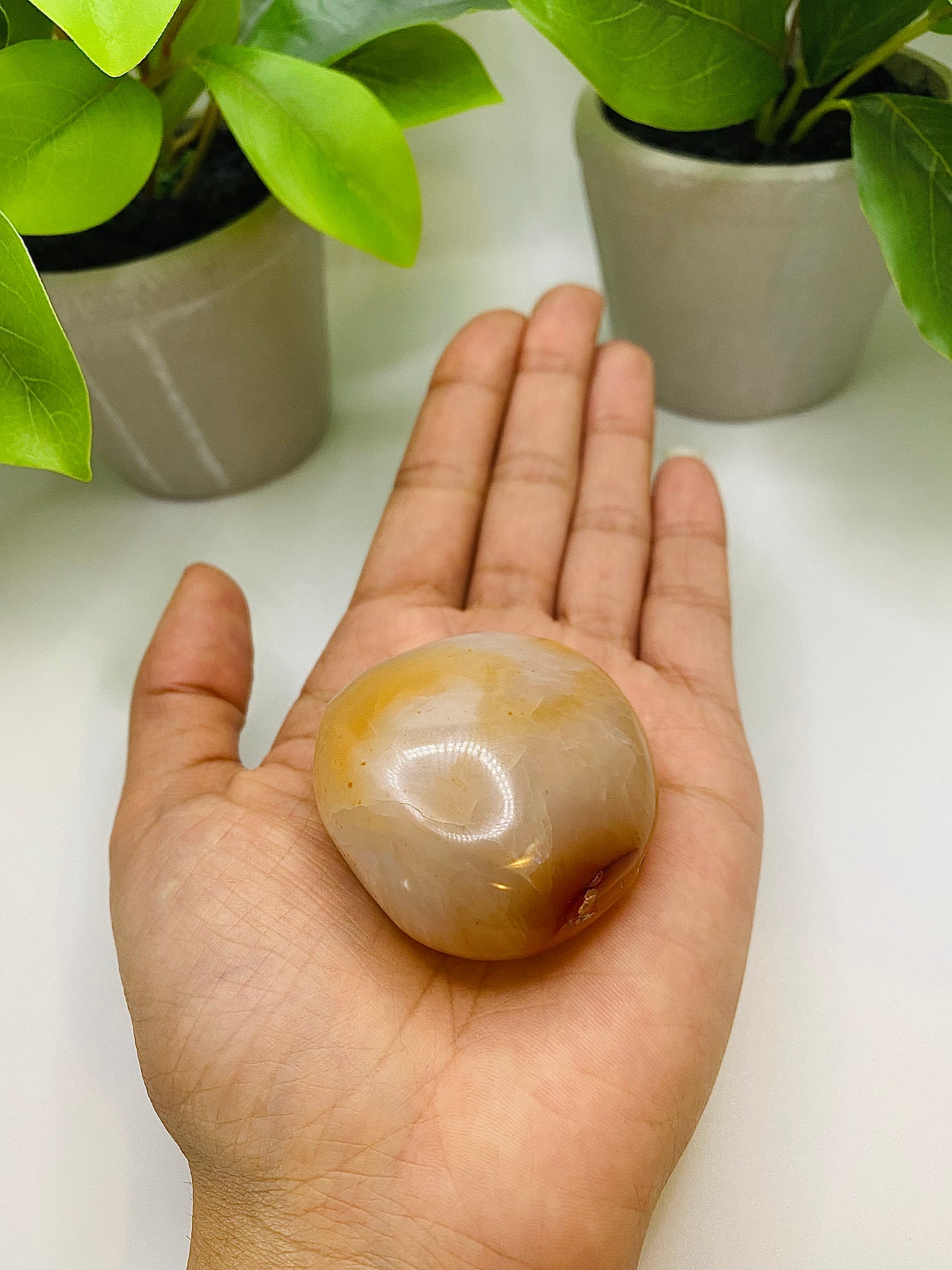 Carnelian Palm Stone