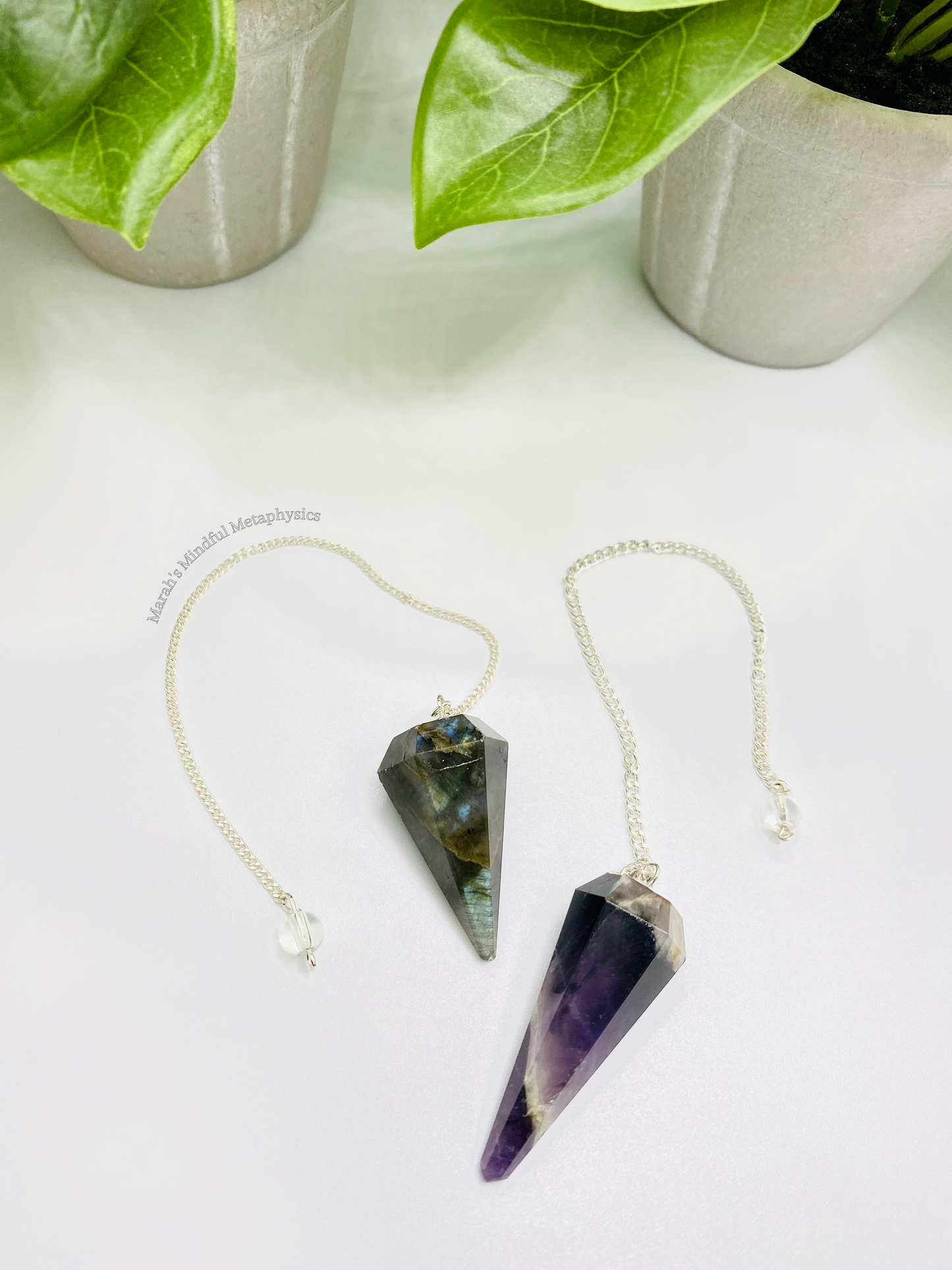 Crystal Faceted Cone Pendulums