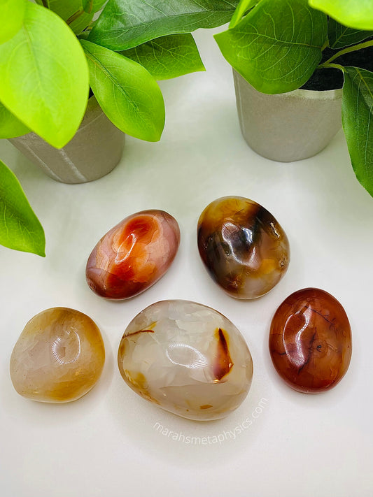 Carnelian Palm Stone