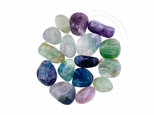 Tumbled Rainbow Fluorite